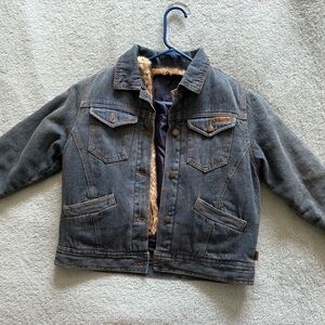 Weatherproof Kids Denim Jacket with Faux Fur